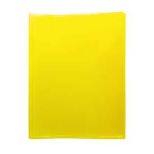 HERMA 19623 Quart Transparent Yellow Notebook Covers, Pack of 10, Book Covers Made of Durable, Wipe-Clean & Extra Thick Polypropylene Film,
