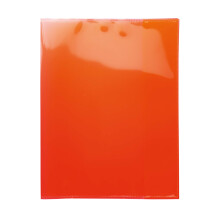 HERMA 19626 Quart Exercise Book Covers Made of Strong Polypropylene Film Easy to Clean Extra Thick Transparent Red for School Notebooks (Pack of 10)