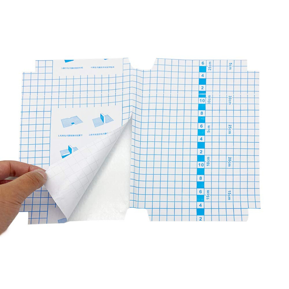 Photos - Other Office Equipment EULANT Pack of 10 Quality Clear Self Adhesive Book Covering Film with Diamond Pattern, Sticky Plastic Film Books Covers,16K