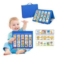 Boczif Visual Communication Book, Nonverbal Communication Board, Autism Language Vocabulary Learning Materials, Speech Articulation Therapy Cue Cards