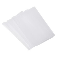 PATIKIL 5.1x7.5 Clear Book Cover, 10 Pcs PP Adjustable Textbook Protector with Adhesive Tape Against Water Oil Dust Scratches for Office Work,