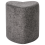 Beliani Pouffe SCOTIA Chenille Dark Grey 4