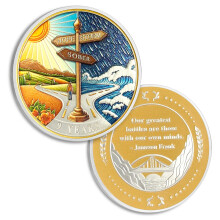 9 Years Sobriety Coin Nine Year Sober Signpost Coins AA Chips and Medallion Alcoholics Anonymous Coin Recovery Anniversary Token Sobriety Gifts for