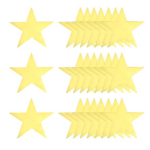 sourcing map Gold Stars Cutouts Decoration, 80 Pcs 11" Double Printed Paper Stars Cutout Confetti Cardboard Stars Decorations for Bulletin Board Wall