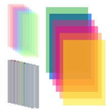 YIMETOP 22PCS Coloured Dyslexia Overlays - 3 Sizes Reading Highlight Strips, ADHD & Dyslexia Aids for Children Teachers Beginners, Reduce Visual