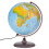 CGE Illuminated Globe 30cm Dual Map Earth Tones 1