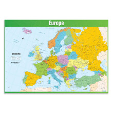 Daydream Education Europe Map | Geography Posters | Laminated Gloss Paper measuring 850mm x 594mm (A1) | Geography Classroom Posters