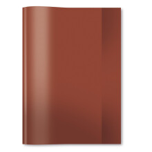 HERMA A4 Transparent Exercise Book Covers, Set of 25, Brown