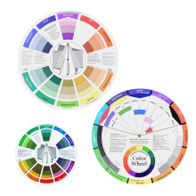 CIOUYAOS 3PCS Color Wheel for Artist, color charts Matching Tool, Paint Mixing Learning Guide, colour cards Art Class Teaching Tool for School Office