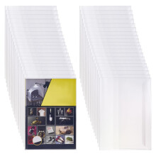 FINGERINSPIRE 40pcs Clear Book Covers Fit for A5 Size Books, Clear Plastic Waterproof Covers Protector Against Dust Wear Resistant Paperback Exercise