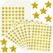 2240 PCS Gold Star Stickers Rewards Stickers for Children, Holographic Glitter Stars Stickers for Reward Chart, Gold Stars Stickers for Kids,