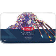 Derwent Coloursoft Colouring Pencils, Drawing & Writing, Set Of 36, Ideal For Colour Building, Professional Quality, 0701028