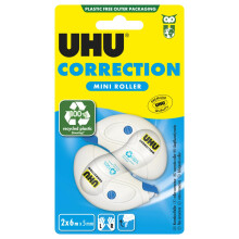 UHU 50710 2 Correction Tape Rollers 5 mm 6 metres