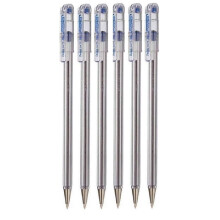 Pentel Blue Superb Ballpoint Pen Ball Point Pens 0.7mm Nib Tip 0.25mm Line Width Fine Line Refillable Ink BK77 (Pack Of 6)