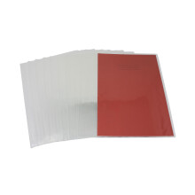 Bright Ideas Clear PVC Book Covers A4+ 490mm x 350mm (Flat), 250 Micron, PK10 Covers. Thick and Extra Strong. Easy to Clean and Wipeable Made to
