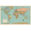 World Map Poster Chart [Tan/Color] (LAMINATED, 18? x 29?) 1