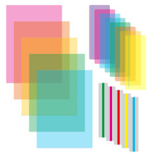 18pcs Dyslexia Overlays, Coloured Overlays for Dyslexia, Overlays for Reading Dyslexia, Highlight Strips Dyslexia Aids for Children, Reduce Visual