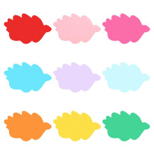 PATIKIL Bulletin Cutouts Paper, 54 Pcs Fallen Leaves Shape Bulletin Board Paper Cut Outs Decorations with Adhesive Points for Classroom DIY Crafts