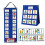 Visual Timetable, Children Visual Daily Routine Chart with 96 Picture Cards, Visual Now and Next Board Learning Aid Tool to Support Communication, 1