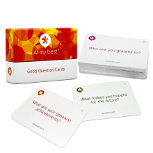 At My Best Good Question Cards ? 48 Pack | Thought-Provoking Questions to Inspire Positive Conversations | Ideal for Coaching, Counselling, Teaching,