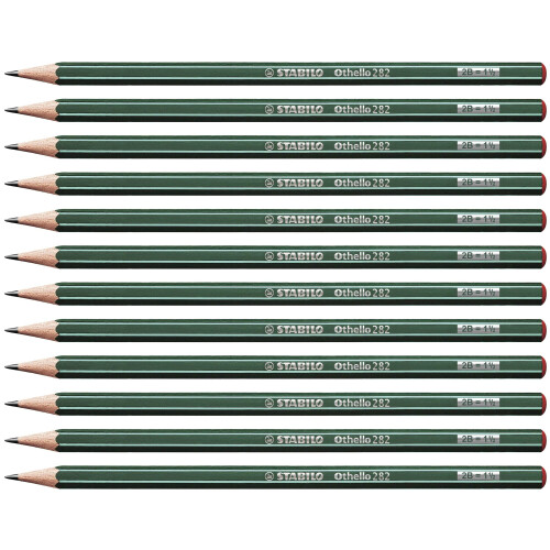 STABILO Othello - Graphite Pencil - Pack of 12 - Degree B