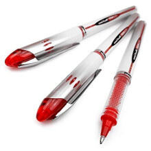 Uni-Ball Vision Elite UB-200 Liquid Ink Rollerball Pen - Red (Pack of 3)