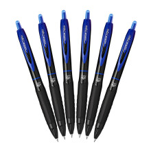 Uni-Ball Signo 307 - Fine Retractable Rollerball Pen - 6 Pack - Blue - UMN-307