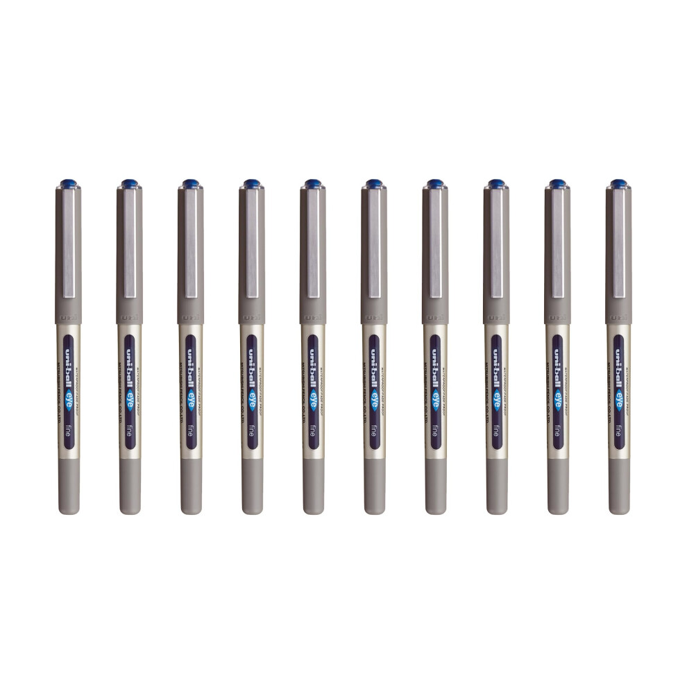 Uni-Ball Eye Ub157 Fine Rollerball Pen - (Pack Of 12) Blue