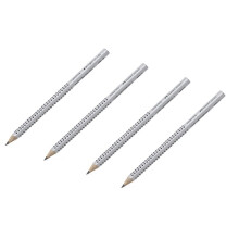 Faber-Castell 111997-2 Jumbo Grip Pencils, Hardness: B, Barrel Colour: Silver (2 Packs)