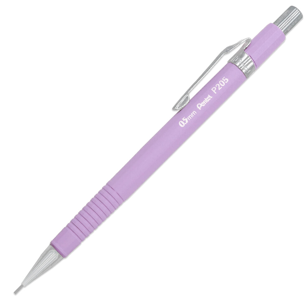 Pentel P205-97V Mechanical Automatic Pencil - Pastel Floral Range - Crocus (Pastel ) - Single Purple