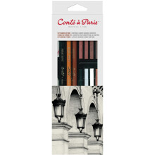 Cont? ? Paris Studio Sketching Pencil and Carre Crayon - Assorted Colours