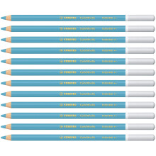 STABILO CarbOthello - Chalk-Pastel Pencil - Pack of 12 - Sky Blue