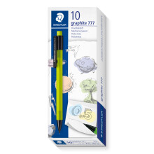 STAEDTLER 777 05-5 Graphite Mechanical Pencil - 0.5mm, B Lead, Green Barrel (Pack of 10)