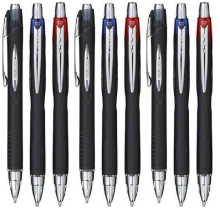 Uni Ball Colour Pack Jetstream Retractable Broad Rollerball Pen 1mm Nib Tip Waterproof Lightproof Fast Drying Pigment Ink SXN-210 (3 Of Each Colour