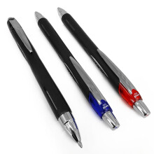 Uni Ball Jetstream Retractable Broad Rollerball Pen 1mm Nib & 0.45mm Line Width Fast Drying Pigment Ink SXN-210 (1 Of Each Colour Red Blue Black - 3