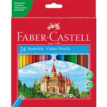 Faber-Castell Colour Pencil Case Hexagonal, Box of 24