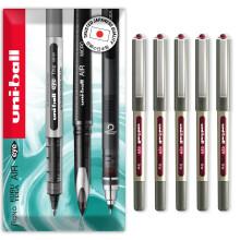 uni-ball EYE - UB-157E Rollerball Pens - 0.7mm Nib - In Envelope Gift Packaging (Pack of 5, Wine Red)