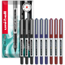uni-ball Eye Micro UB-150E Gel Ink Pen - 0.5 mm - In Envelope Gift Packaging (Pack of 9, Multicolor)