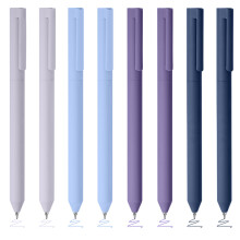BAYTORY 8Pcs Colored Gel Pens, 0.5mm Fine Point Multicolored Ink Pen?Colorful Pens Smooth Writing for Note Taking and Marking Supplies (Purple)