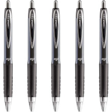 uni-ball Signo Gel UMN-207 Retractable Rollerball - Black, Pack of 5