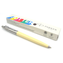 Parker Jotter Originals Ballpoint Pen - Eggshell Yellow Pastel Finish - Retro Collection - Blue Ink - Gift Boxed