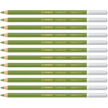 STABILO CarbOthello - Chalk-Pastel Pencil - Pack of 12 - Leaf Green