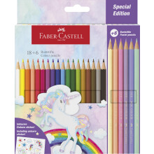Faber-Castell Colour pencil Castle unicorn 18+6