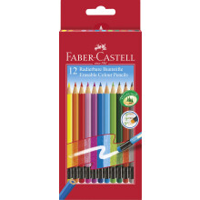 Faber-Castell 12 Erasable Colour Pencils, F116612