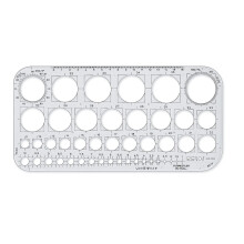 STAEDTLER Mars 576 01 F Circle Template - Transparent (Pack of 1)