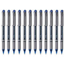Pentel BL27 Energel Plus Roller Ball Pen, 0.7mm Tip, Blue ink (Pack of 12)