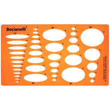 25 35 45 60 Degrees Ellipse Ellipses Shape Figure Symbols Drafting Drawing Template Stencil