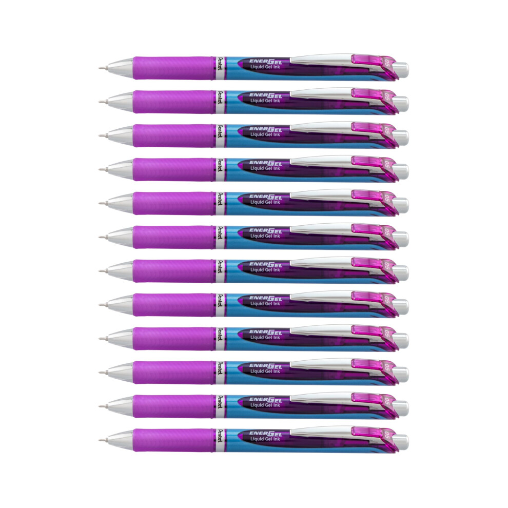 Pentel Energel Xm Bln75 0.5Mm Violet (Pack Of 12)