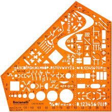 Electrical and Electronic Installation Symbols Drawing Template Stencil ? Engineering Drafting Supplies ? Layout Plan Schematic Wiring
