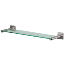 Spirella Nyo Collection 40 x 14.5 x 4.5 cm Safety Glass, Matt Chrome, 40 x 14.5 x 4.5 cm